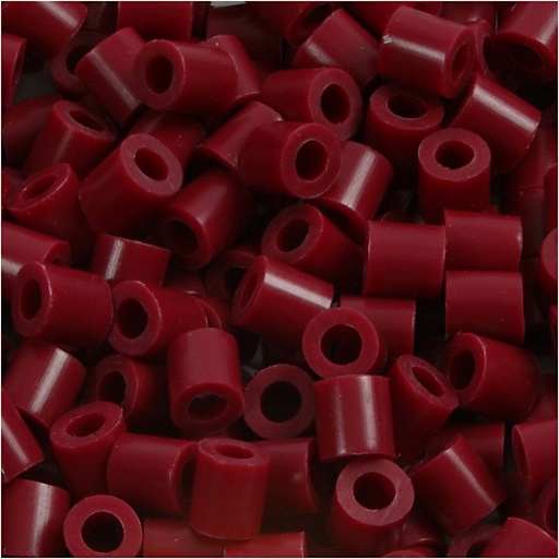 [CR751041] Strijkkralen, wijnrood (32239), afm 5x5 mm, gatgrootte 2,5 mm, medium, 6000 stuk/ 1 doos