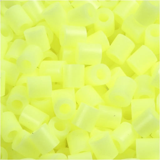 [CR751161] Perles à repasser, dim. 5x5 mm, diamètre intérieur 2,5 mm, medium, jaune pastel (32244), 6000 pièce/ 1 Pq.