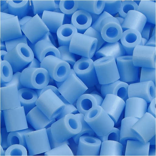 [CR751231] Strijkkralen, afm 5x5 mm, gatgrootte 2,5 mm, medium, pastel blauw (32224), 6000 stuk/ 1 doos
