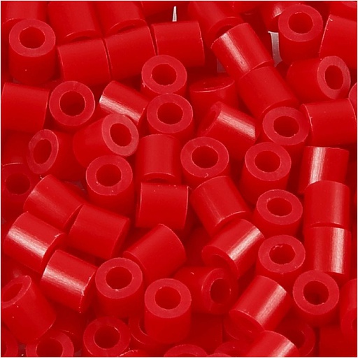 [CR751311] Strijkkralen, afm 5x5 mm, gatgrootte 2,5 mm, medium, rood (32231), 6000 stuk/ 1 doos
