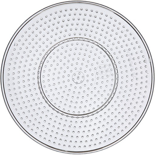 [CR753021] Plaque à picots, large rond, d: 15 cm, transparent, 10 pièce/ 1 Pq.