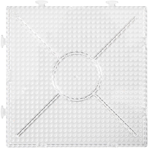[CR75532] Onderplaat, transparant, afm 15x15 cm, 2 stuks