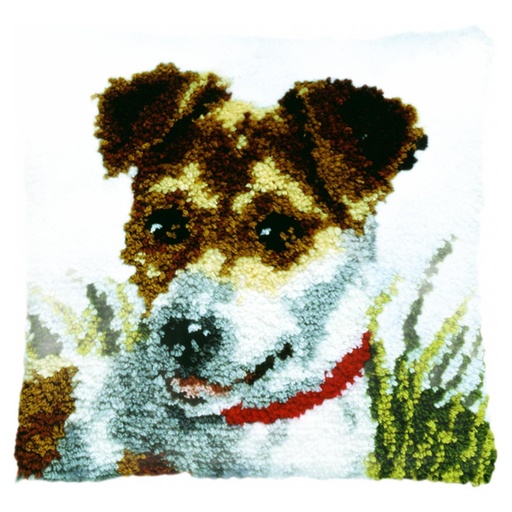 [PA4040#307] Knoopkussens 40x40cm, Jack Russel