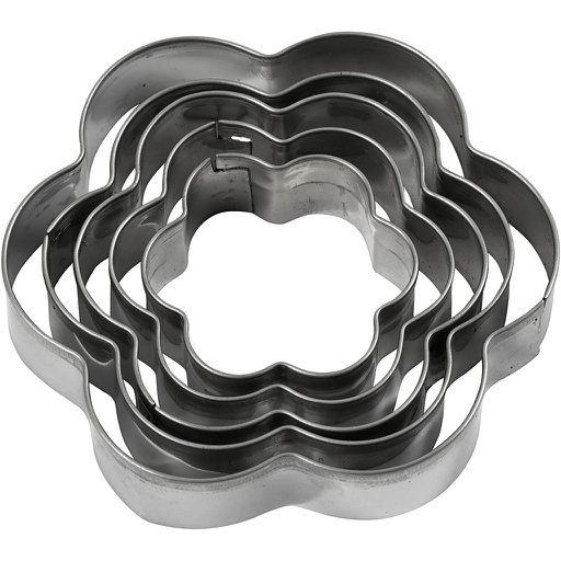 [CR782880] Emporte-pièces, fleur, dim. 8 cm, 5 pièce/ 1 Pq.
