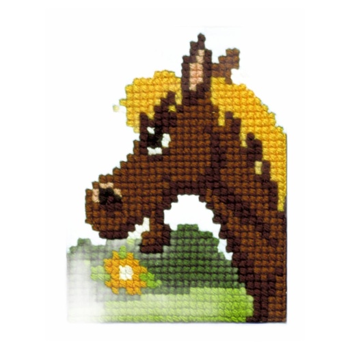 [PA0027#030] Pako voorgedrukt kruissteekpakket, Kindertekeningen 18x24cm