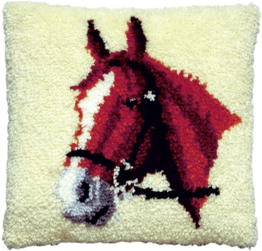 [PA4040#053] Kit à nouer 40x40cm, Cheval