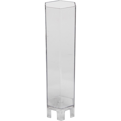 [CR79#222] Kaarsen gietvorm, Zeskant, afm 170x53 mm, 1 stuk