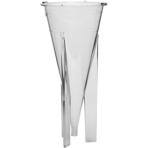 [CR79#226] Kaarsen gietvorm, Kegel, afm 140x65 mm, 1 stuk