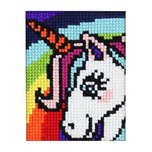 [PA0027#057] Pako voorgedrukt kruissteekpakket, Kindertekeningen 18x24cm