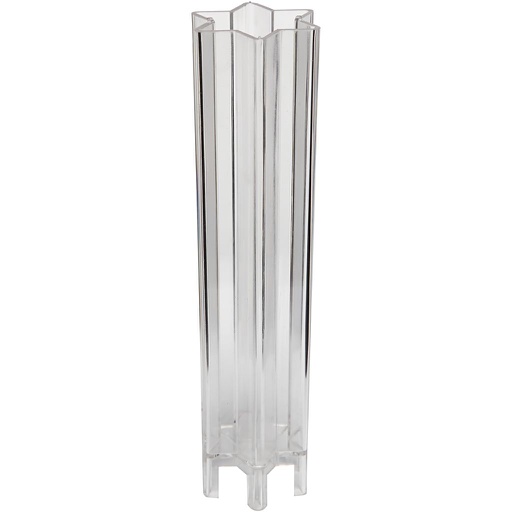 [CR79#232] Kaarsen gietvorm, Ster, zespunt, afm 220x55 mm, 1 stuk