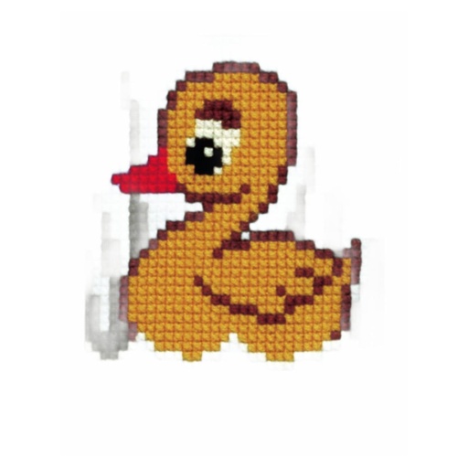 [PA0027#049] Pako voorgedrukt kruissteekpakket, Kindertekeningen 18x24cm