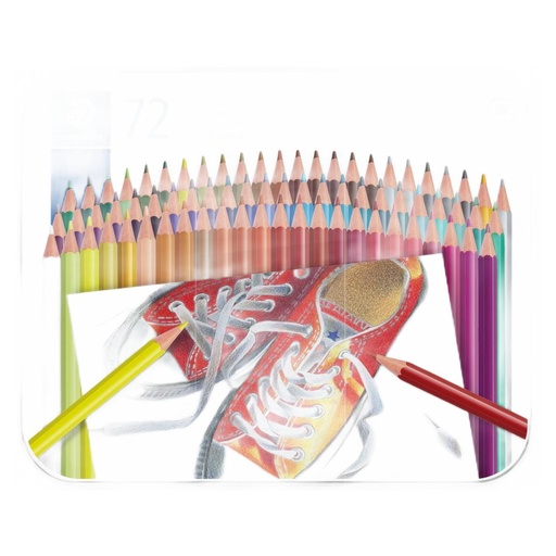 [S175M72] Staedtler Pattern mix crayons de couleur - étui métal 72 pc