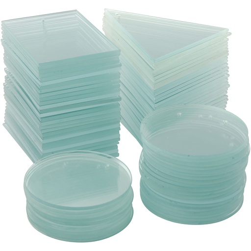 [CR99805] Glazen platen, dikte 3 mm, 90 stuks