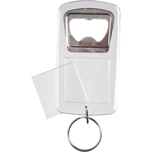 [CR512781] Porte-clés avec ouvre-bouteilles, dim. 8x4,5x0,5 cm, 5 pièces/ 1 Pq.