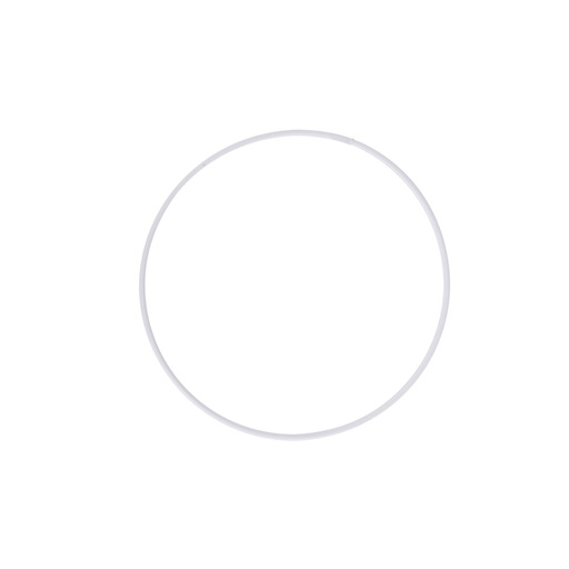 [280212] Anneaux en Métal, Revêtus, Ø12cm, Blanc