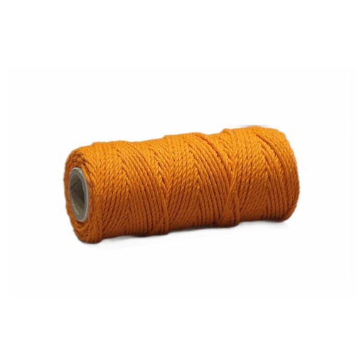[31629#10] Corde cotton 2mm (DD), 200gr - 75m - Orange