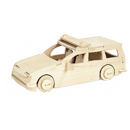 [PB8#513] Bouwkit hout, Politieauto