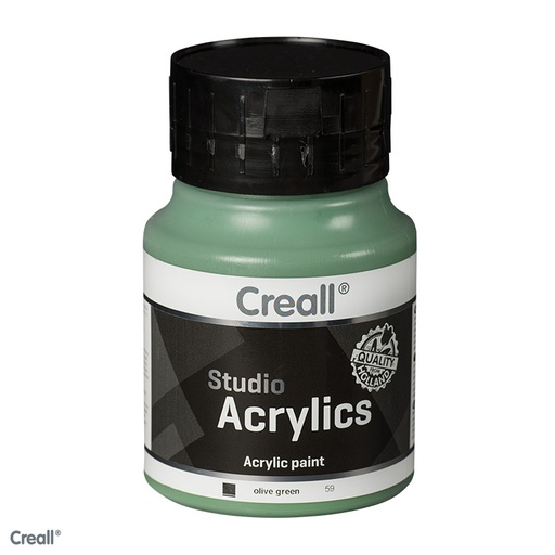 [0064#59] Creall Studio Acrylics acrylverf 500ml Olijfgroen