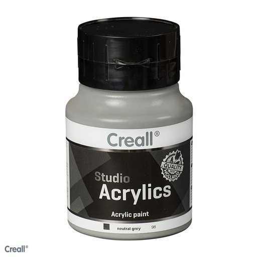 [0064#98] Creall Studio Acrylics acrylverf 500ml Neutraal Grijs