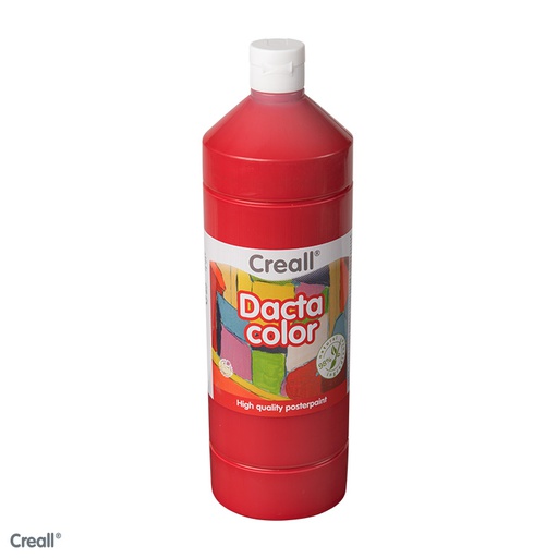 [8091#06] Creall Dactacolor, plakkaatverf, 1000ml, donkerrood