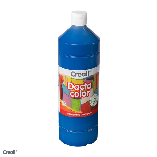 [8091#11] Creall Dactacolor ,gouache, 1000ml, bleu foncé