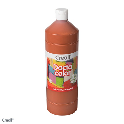 [8091#18] Creall Dactacolor, plakkaatverf, 1000ml, lichtbruin