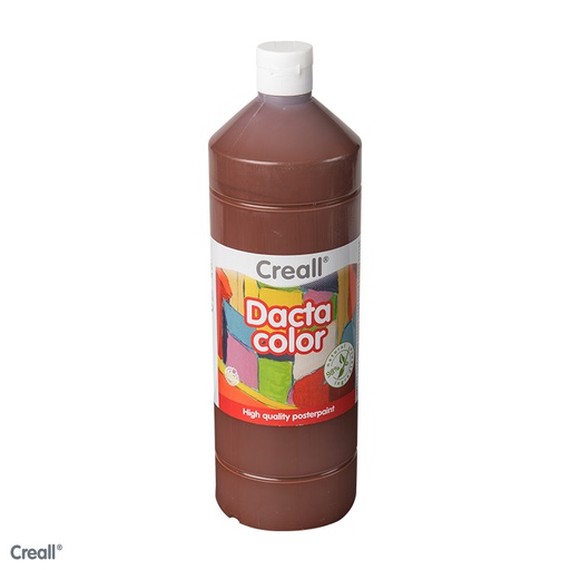 [8091#19] Creall Dactacolor, plakkaatverf, 1000ml, donkerbruin