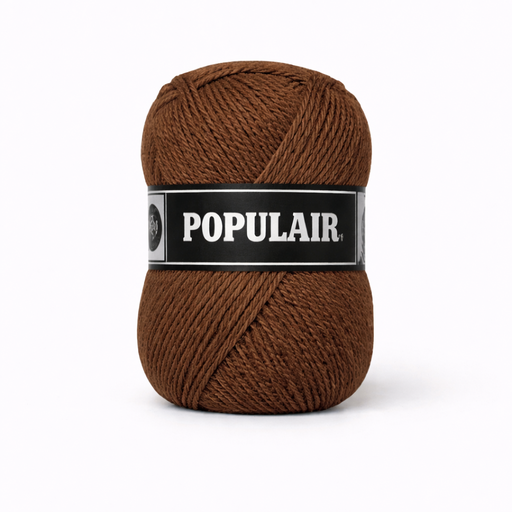 [PO34#84] Laine acrylique Populair 20 x 50gr. brun (84)