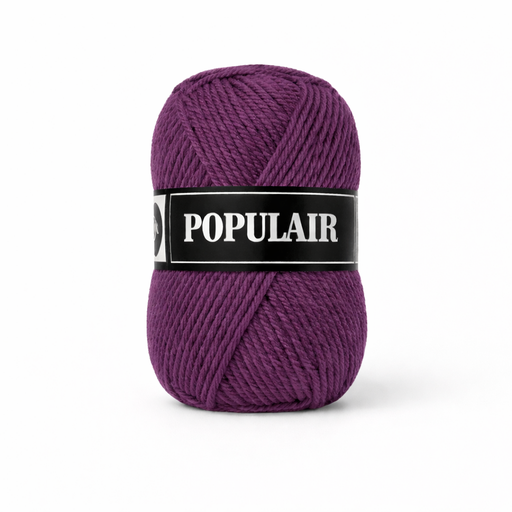 [PO34#58] Laine acrylique Populair 20 x 50gr. aubergine (58)