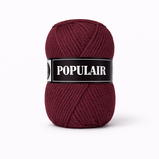 [PO34#11] Laine acrylique Populair 20 x 50gr. bordeaux (11)