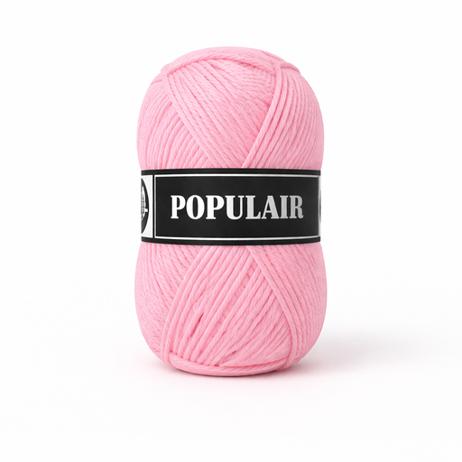 [PO34#56] Laine acrylique Populair 20 x 50gr. rose clair (56)
