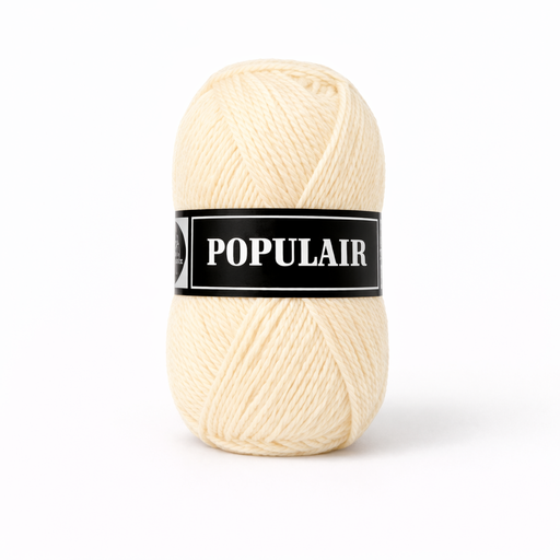 [PO34#07] Laine acrylique Populair 20 x 50gr. écru (07)
