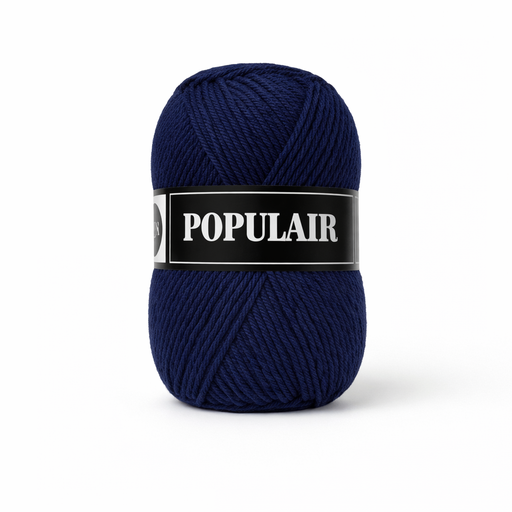 [PO34#18] Laine acrylique Populair 20 x 50gr. bleu foncé (18)