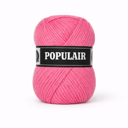 [PO34#78] Laine acrylique Populair 20 x 50gr. rose hortensia (78)