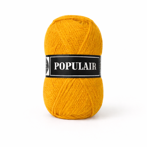[PO34#69] Laine acrylique Populair 20 x 50gr. jaune maïs (69)