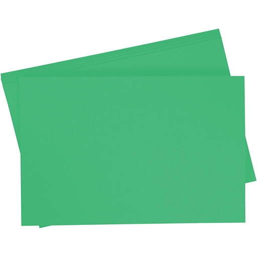 [0657#54] Getint papier 130g/m², 50x70cm, 10 vellen, smaragdgroen