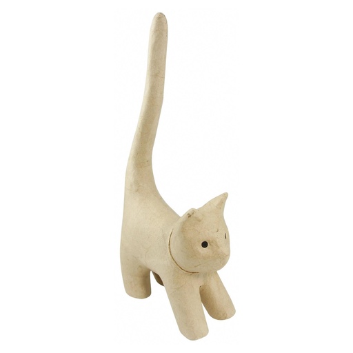[DE-SA#112] Décopatch Figurine SA "Chat naif avec longue queue" (13,5x7x32cm)
