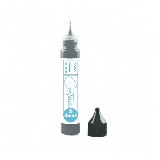 [0075C#100] Darwi Glass Contourpasta, 30ml, zwart