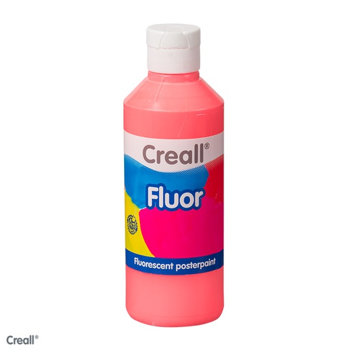 [HFL250#04] Creall Fluor, fluorescerende plakkaatverf, 250ml, rood