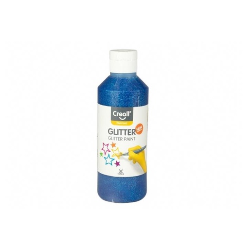 [C012#08] Creall Glitter, gouache avec glitter, 250ml, bleu