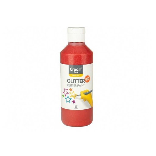 [C012#05] Creall Glitter, plakkaatverf met glitters, 250ml, rood