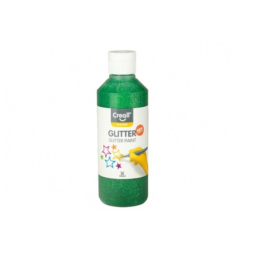 [C012#10] Creall Glitter, plakkaatverf met glitters, 250ml, groen
