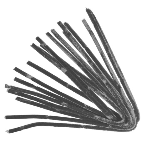 [0710#625] Chenilledraad, 50cm, Dikte 9 mm, zak 10st., grijs