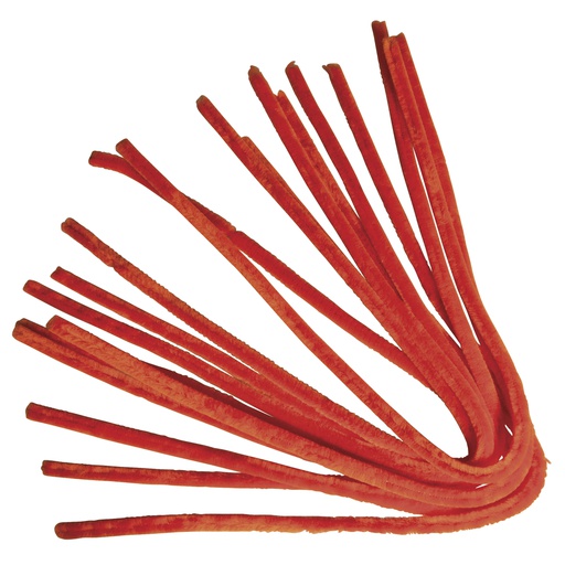 [0710#634] Fil de chenille, 50cm, Epaisseur 9 mm, 10pces, Orange