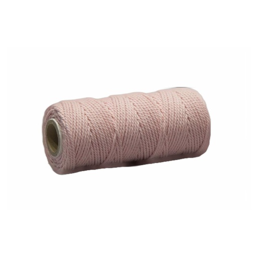 [31629#08] Corde cotton 2mm (DD), 200gr - 75m - Rose Clair
