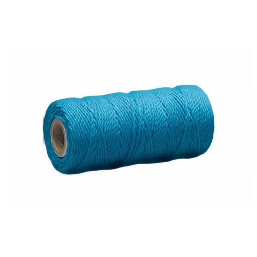 [31629#06] Corde cotton 2mm (DD), 200gr - 75m - Azure