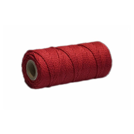 [31629#18] Corde cotton 2mm (DD), 200gr - 75m - Rouge de Vin