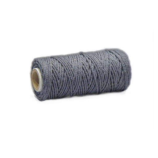 [31629#17] Katoenkoord, 2mm, 200gr (~75m), Donkergrijs