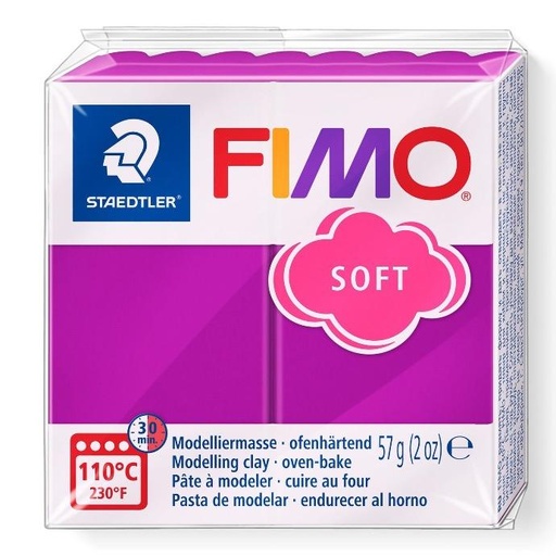 [S8020S#61] Fimo soft pâte à modeler 57g pourpre