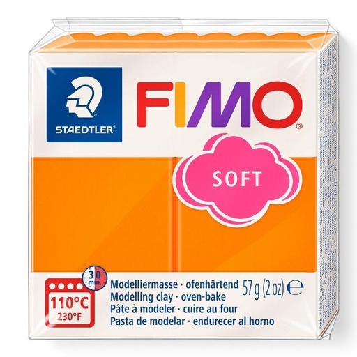 [S8020S#42] Fimo effect boetseerklei, 57gr - capri-oranje